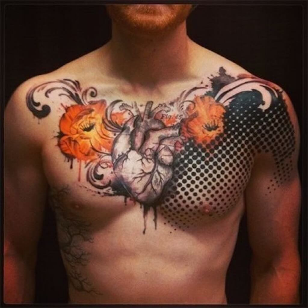 The 100 Best Chest Tattoos For Men Improb for proportions 1024 X 1024