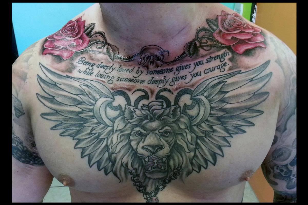 The 100 Best Chest Tattoos For Men Improb for proportions 1200 X 800