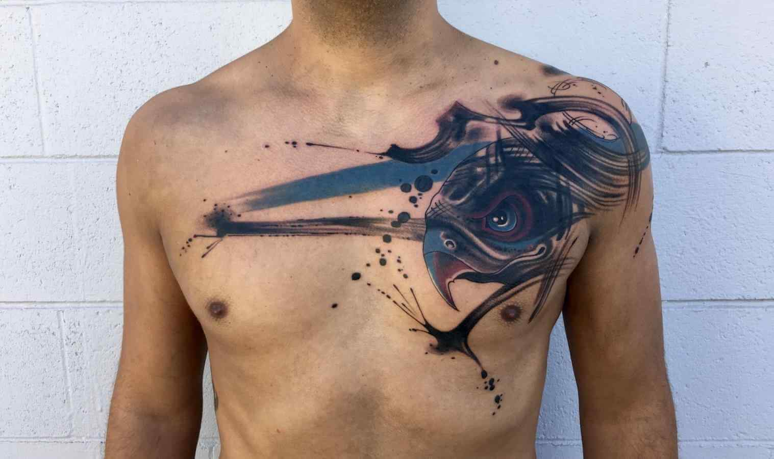 The 100 Best Chest Tattoos For Men Improb for proportions 1517 X 901