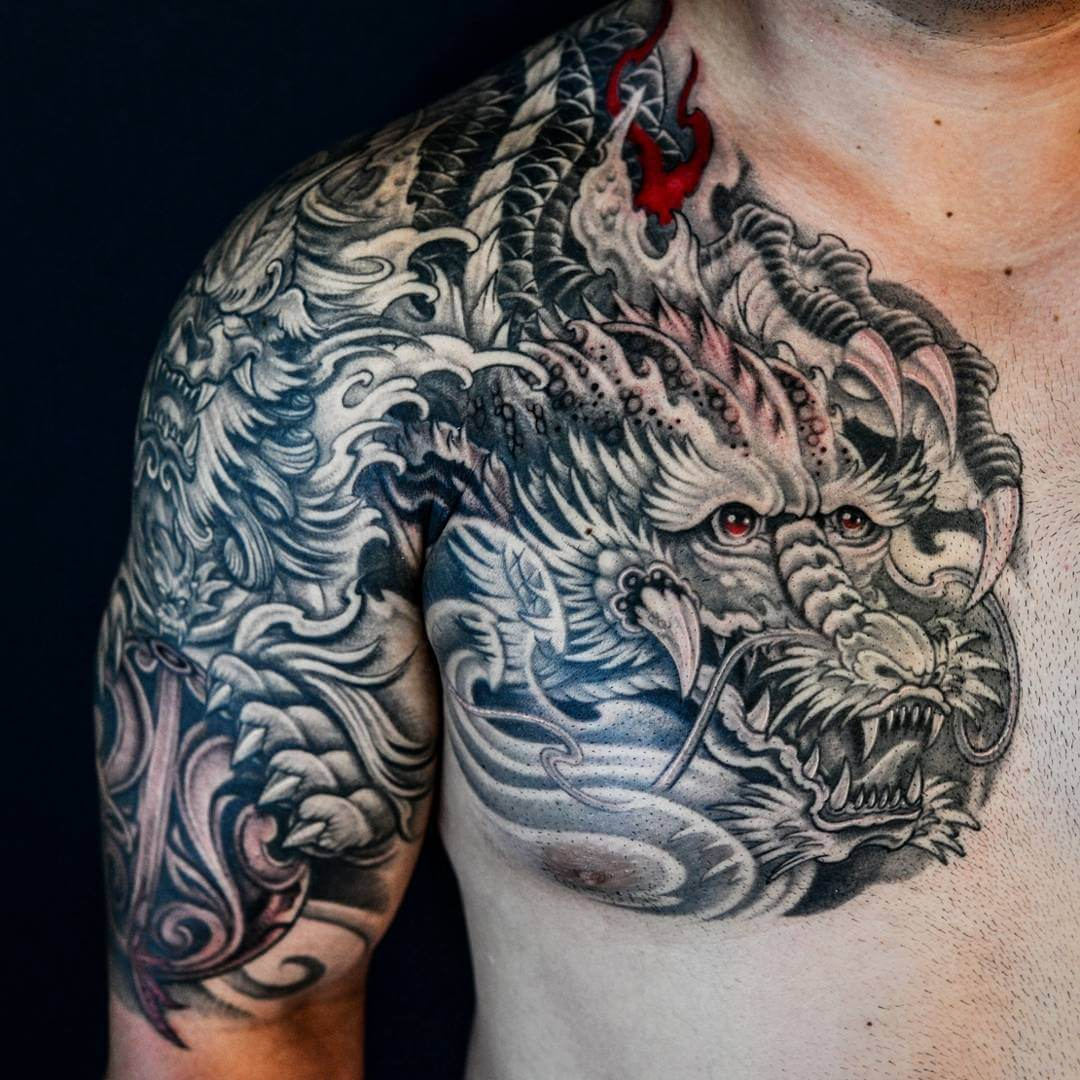The 100 Best Chest Tattoos For Men Improb for size 1080 X 1080