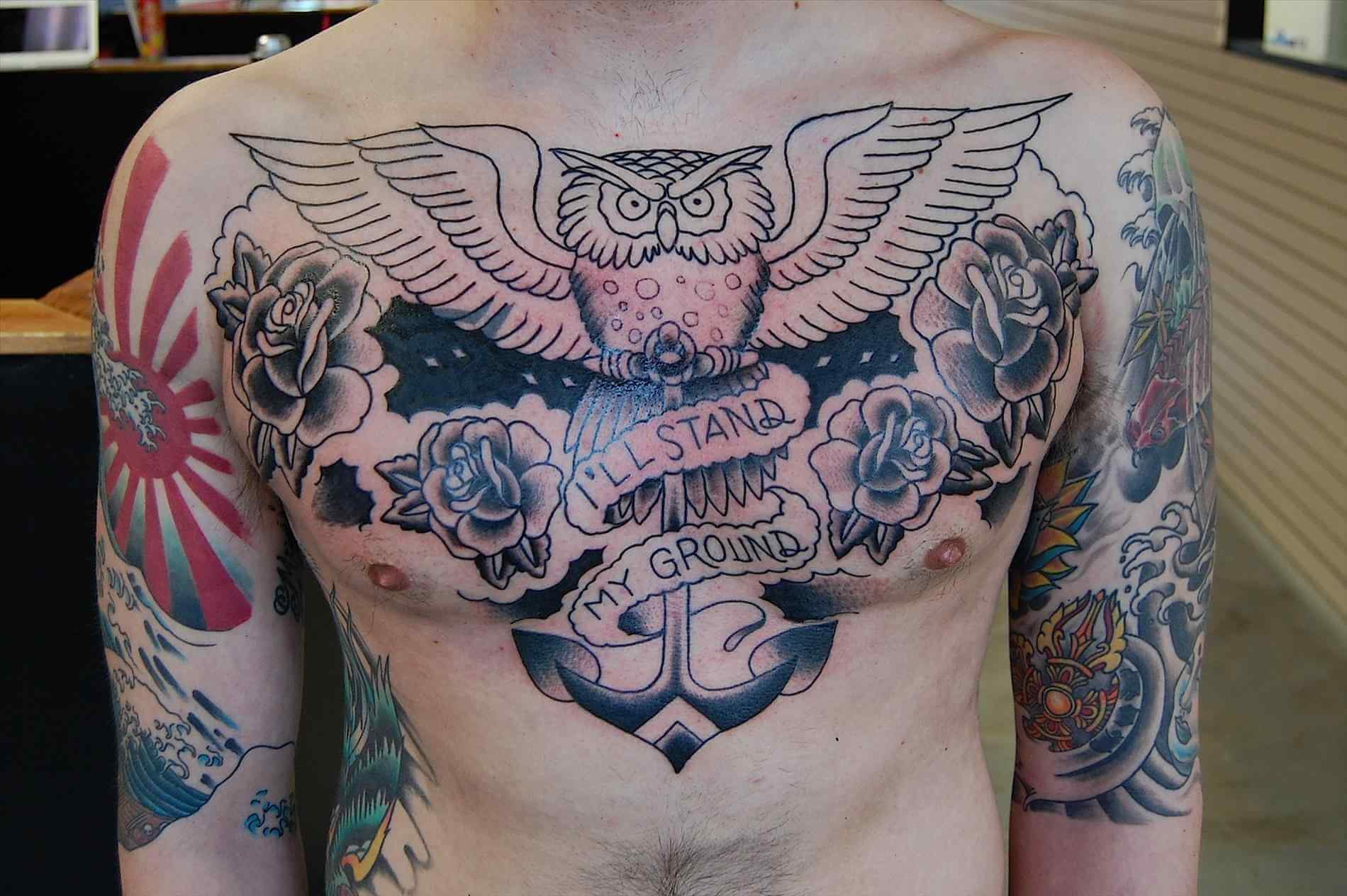 The 100 Best Chest Tattoos For Men Improb for size 1900 X 1264