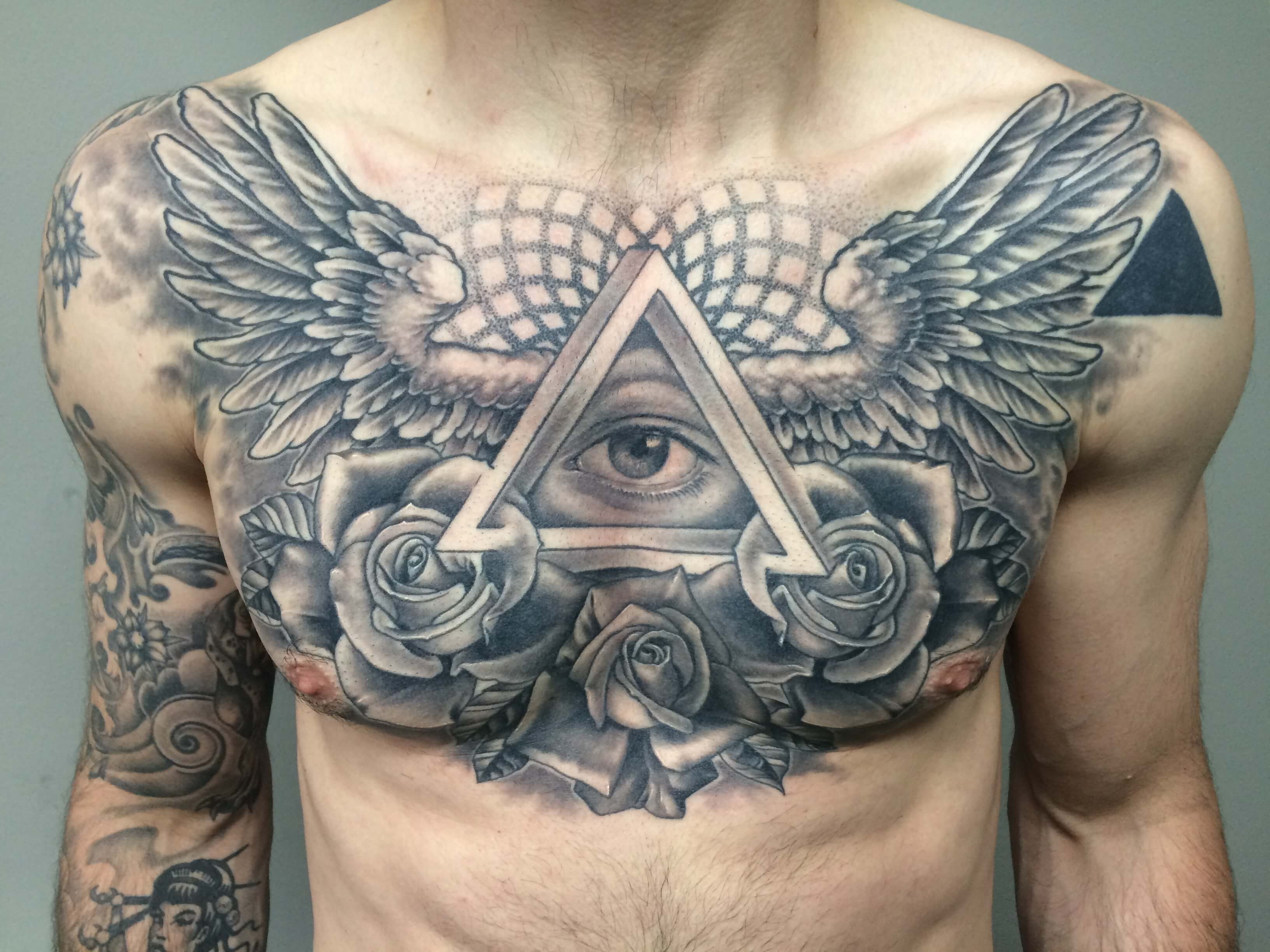 The 100 Best Chest Tattoos For Men Improb for size 3264 X 2448