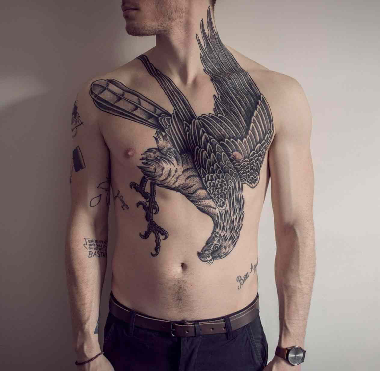 The 100 Best Chest Tattoos For Men Improb inside dimensions 1264 X 1232