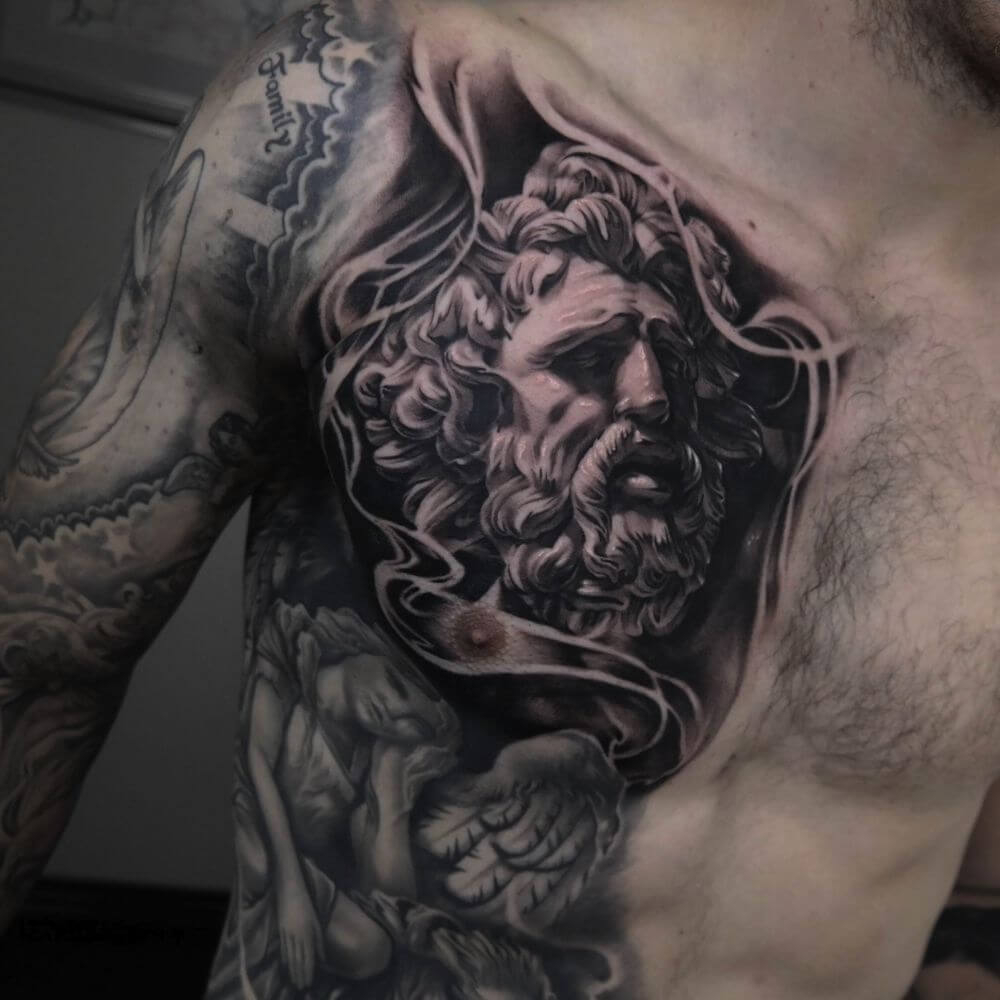 The 100 Best Chest Tattoos For Men Improb inside proportions 1000 X 1000