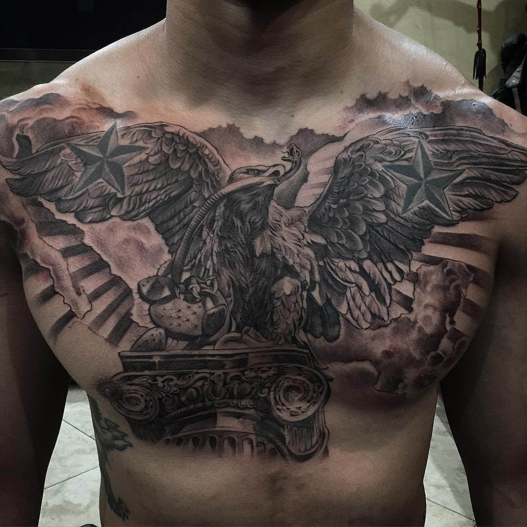 The 100 Best Chest Tattoos For Men Improb inside proportions 1080 X 1080