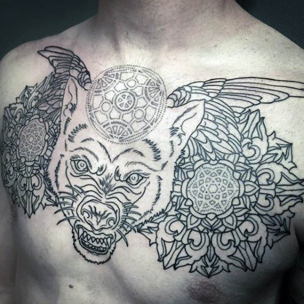 The 100 Best Chest Tattoos For Men Improb intended for measurements 1024 X 1024