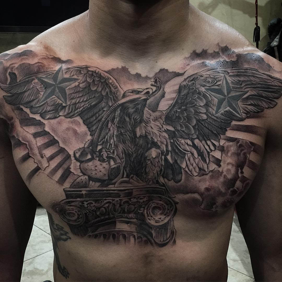 The 100 Best Chest Tattoos For Men Improb pertaining to dimensions 1080 X 1080