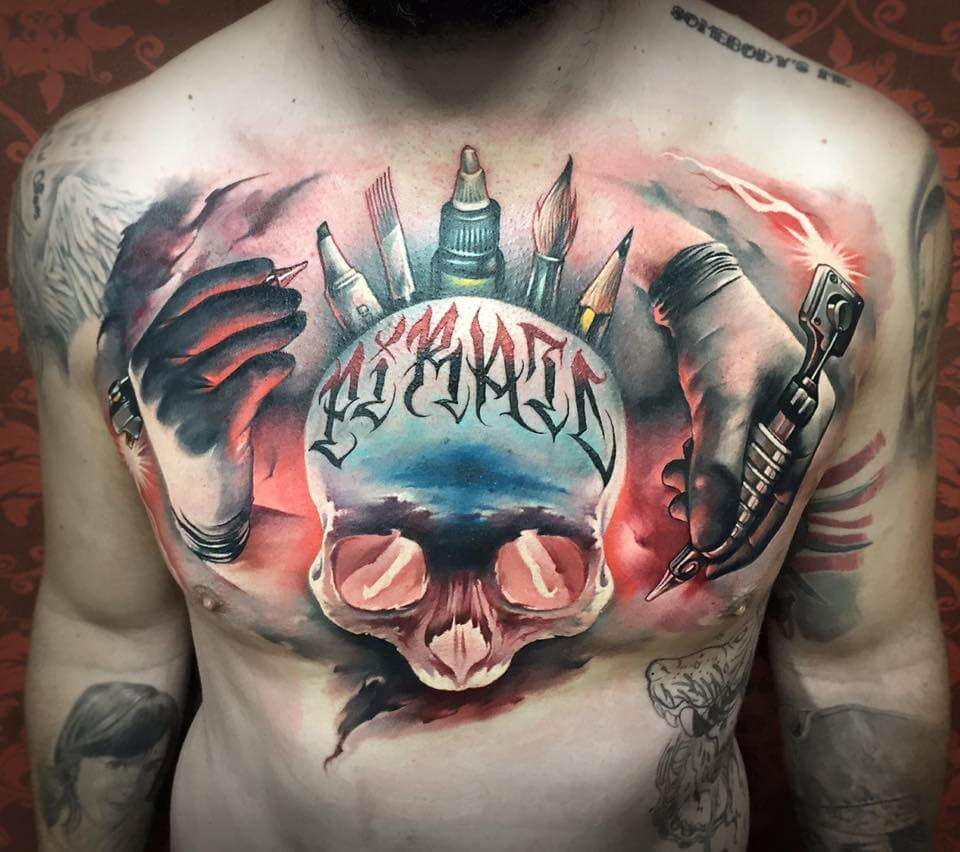 The 100 Best Chest Tattoos For Men Improb regarding proportions 960 X 852