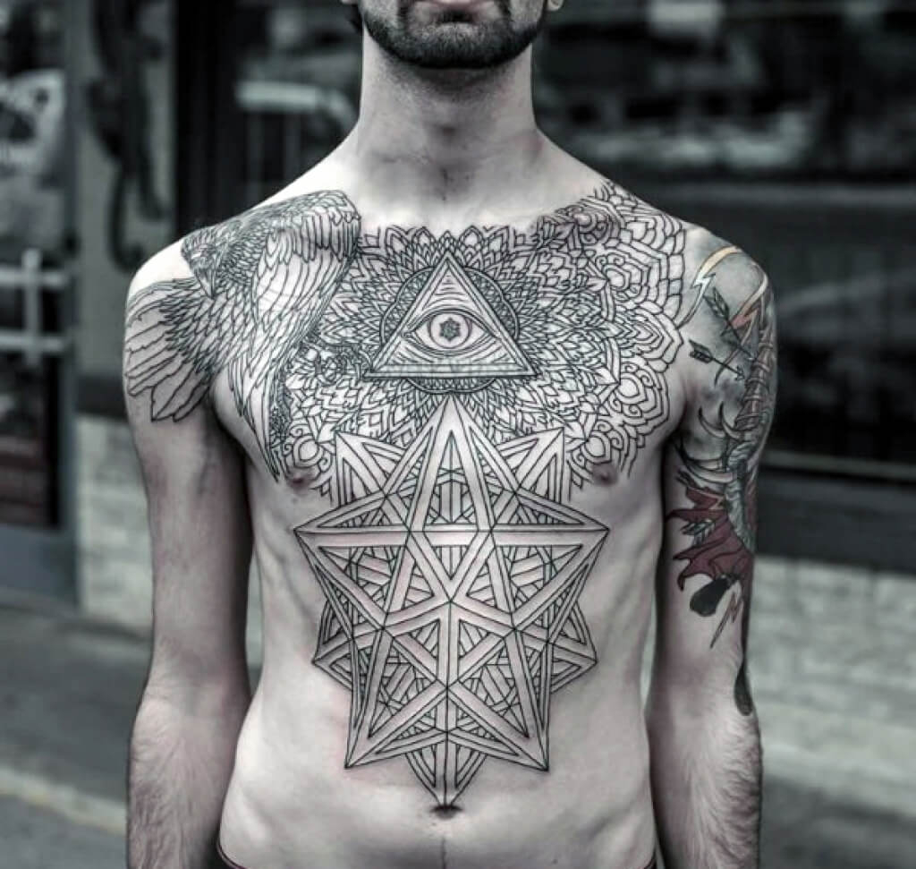 The 100 Best Chest Tattoos For Men Improb regarding size 1024 X 971