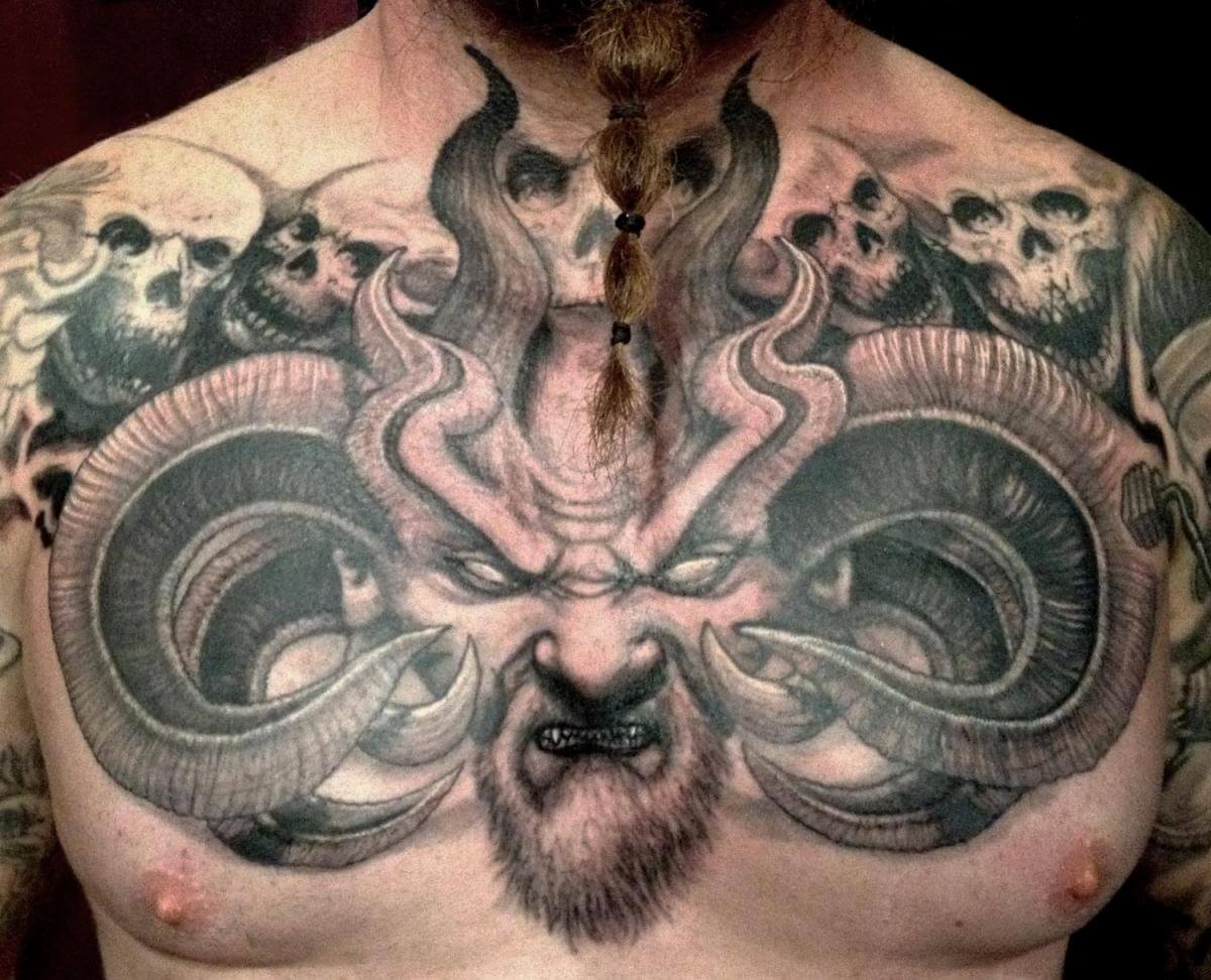 The 100 Best Chest Tattoos For Men Improb regarding size 1200 X 972