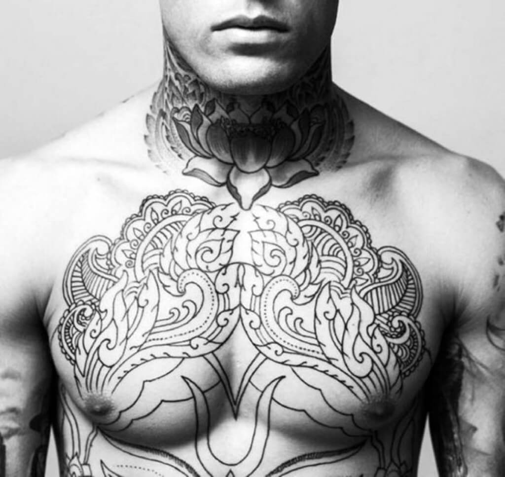 The 100 Best Chest Tattoos For Men Improb regarding sizing 1024 X 967