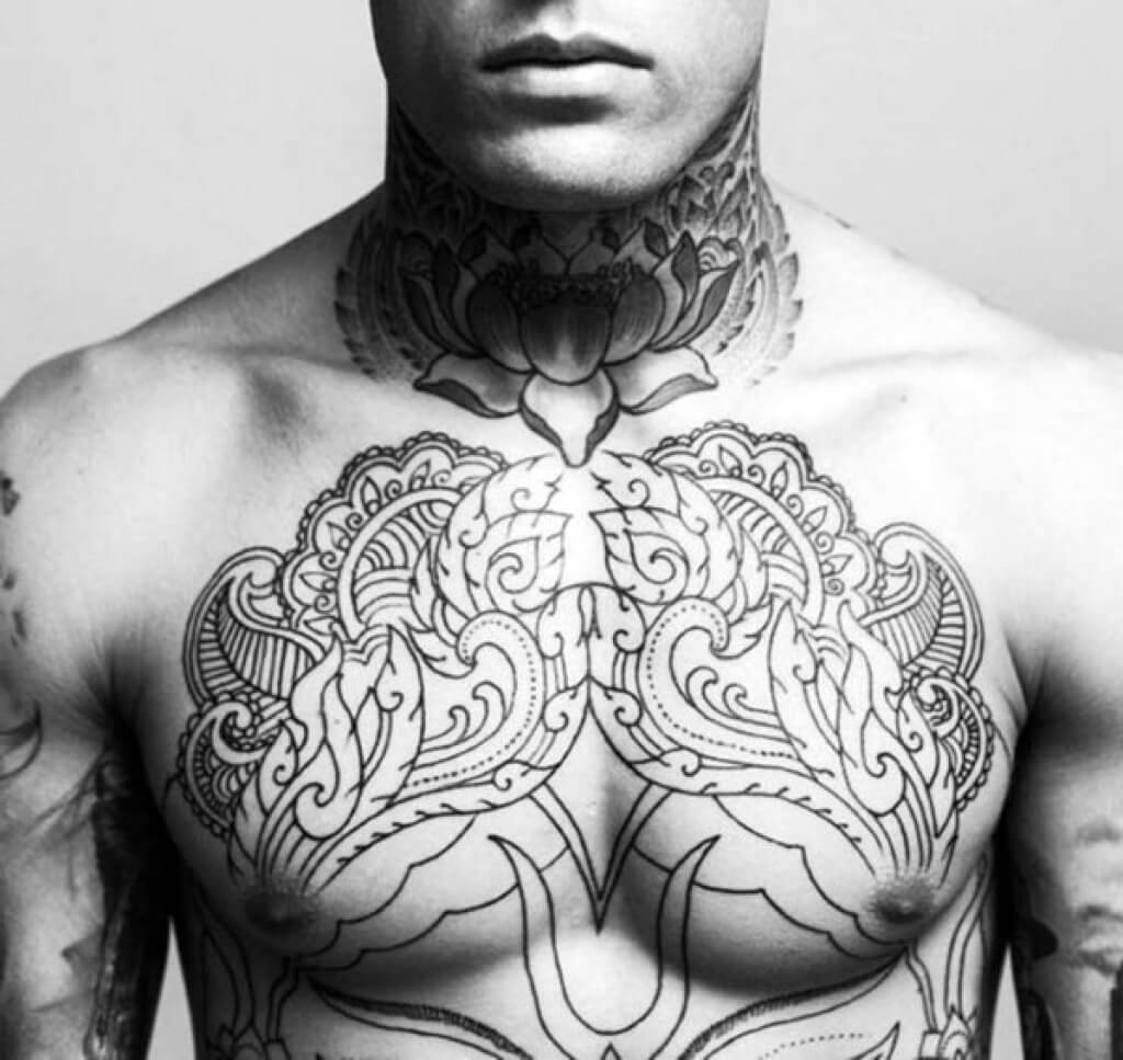 The 100 Best Chest Tattoos For Men Improb with regard to dimensions 1024 X 967