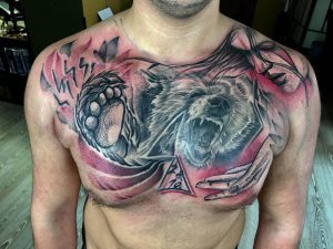 The 100 Best Chest Tattoos For Men Improb within size 1080 X 809