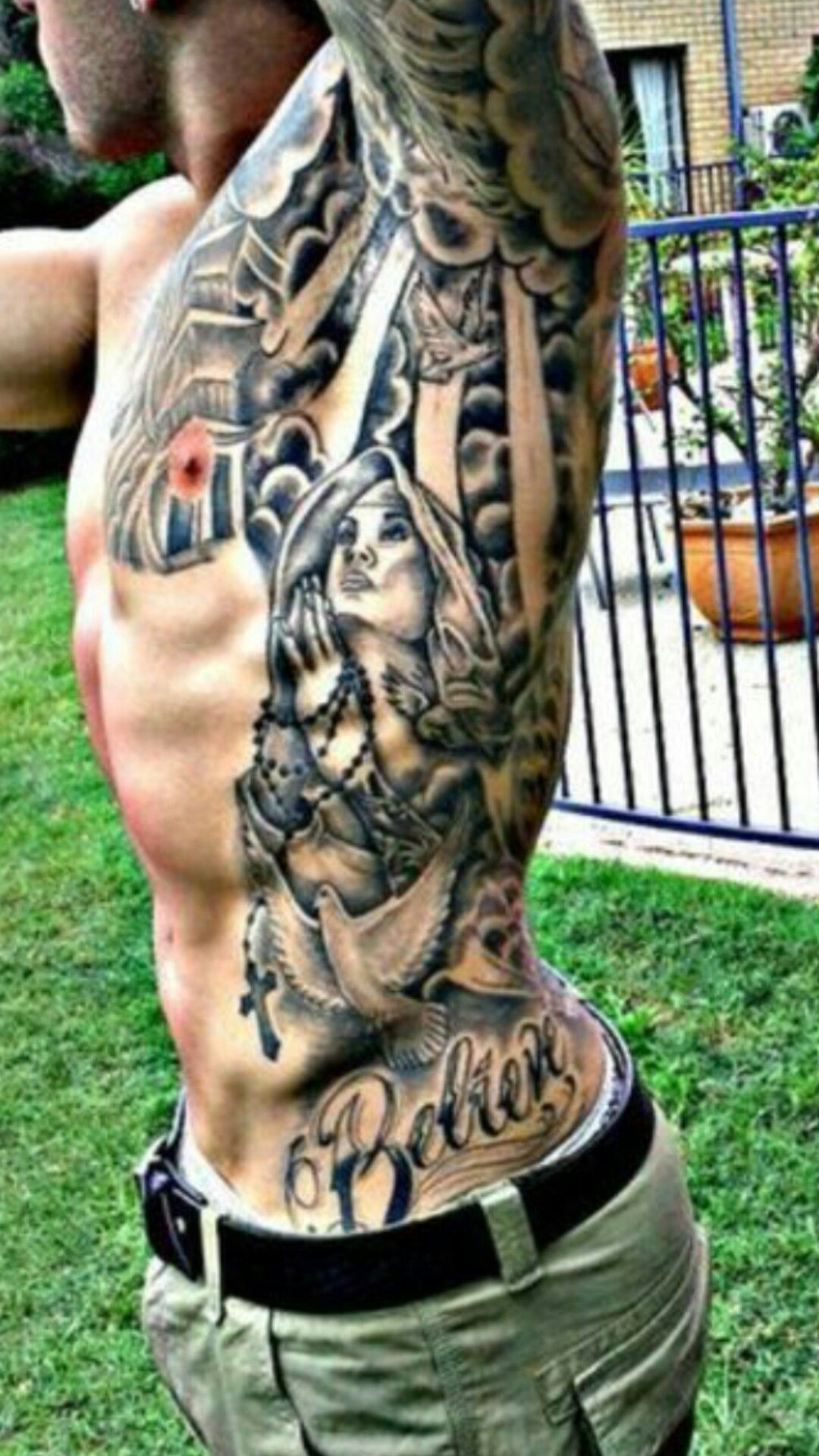 The 60 Best Rib Tattoos For Men Improb with sizing 1080 X 1920