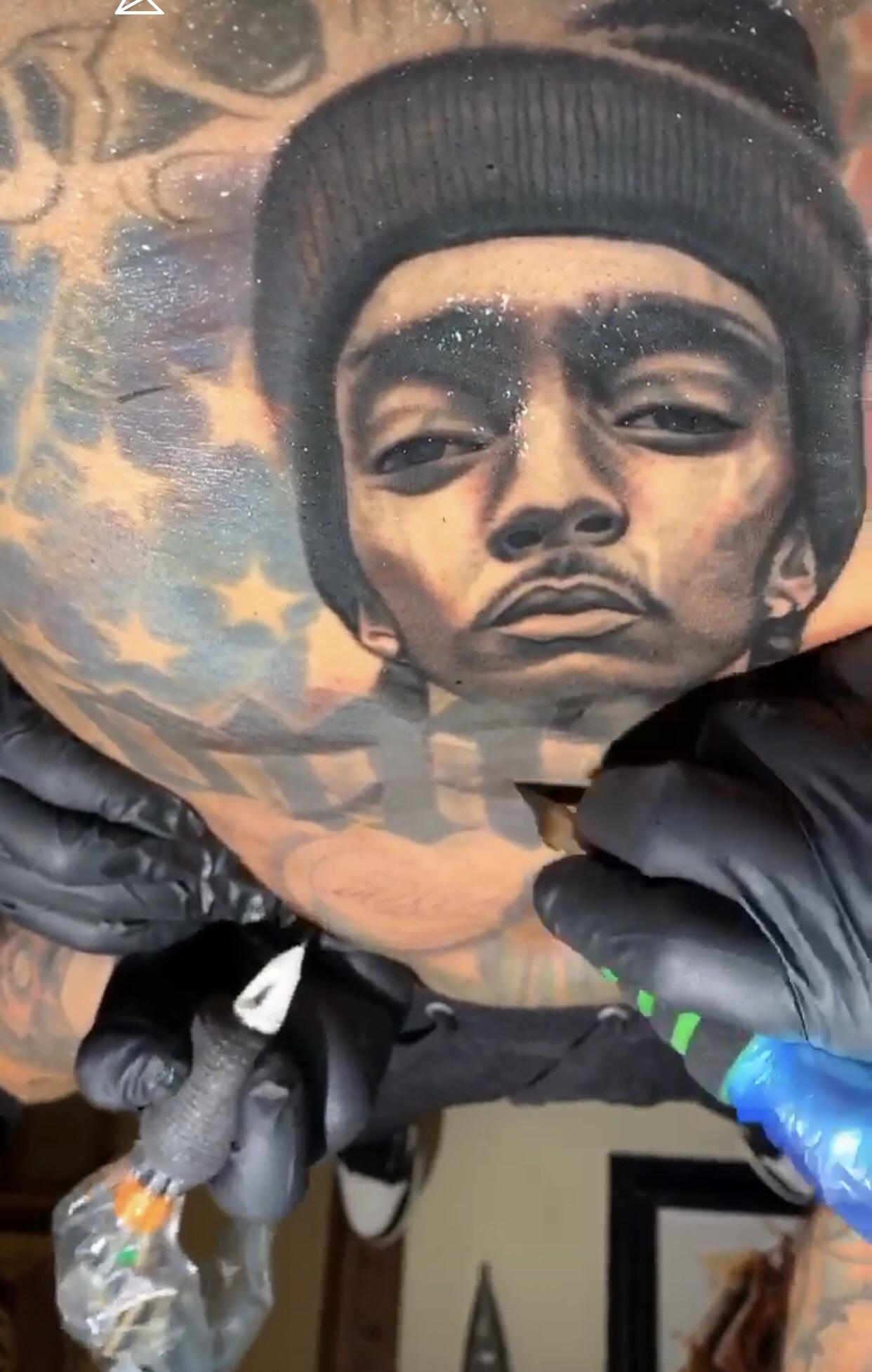 The Game Tattoos Nipsey Hussle On His Chest Nipseyhussle in proportions 1242 X 1955