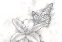 The Sketch Of My Butterfly And Lily Tattoo Tattoo Blackandgrey inside measurements 1041 X 1281