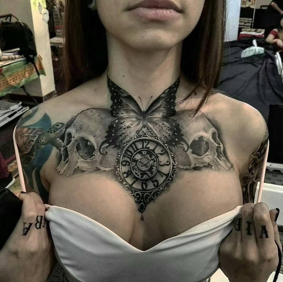 The Tattoo Page 13 Feminine Chest Tattoos That Embrace The pertaining to sizing 960 X 954