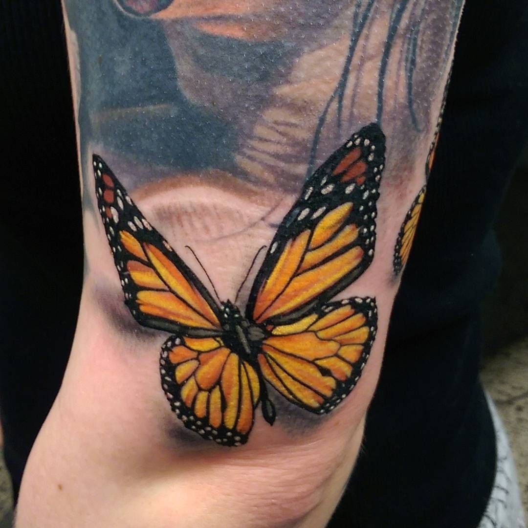 This Little Guy Tattoos Monarch Butterfly Tattoo Butterfly pertaining to si...