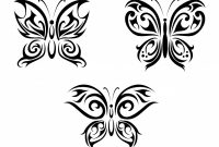 Three Different Tribal Butterfly Tattoo Designs Tattooimagesbiz with sizing 1024 X 777