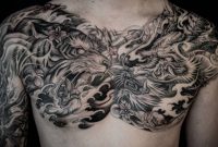 Tiger And Dragon Full Chest Piece Tattoo Chest Piece Tattoos for measurements 1080 X 1080