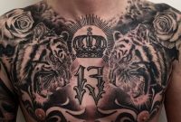 Tiger Tattoo Chest Tattoos Tiger Tattoo Tattoos Chest Tattoo intended for size 1334 X 1334