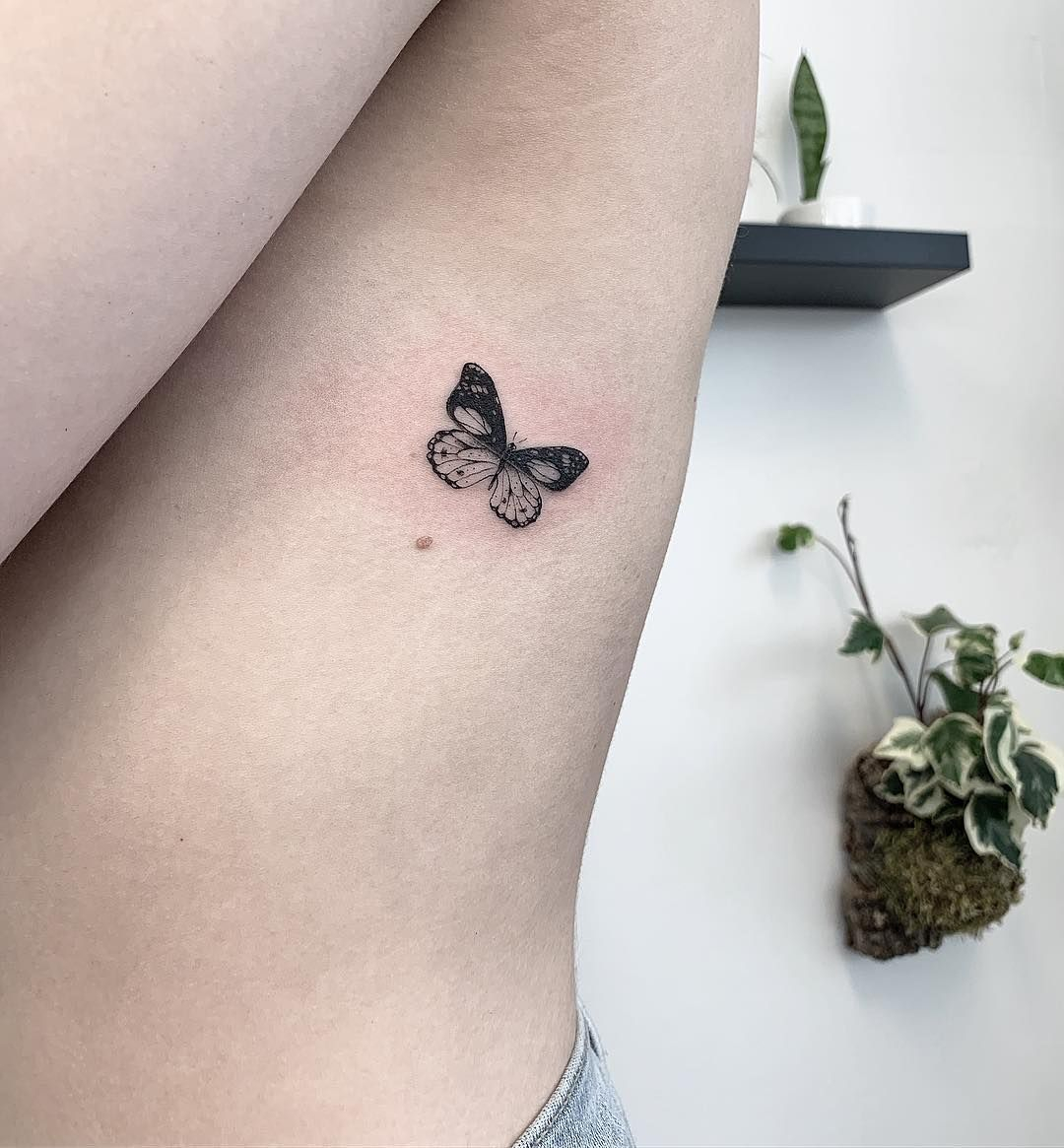 Tiny Butterfly Tattoo Tiny Tattoos Tiny Butterfly Tattoo for measurements 1080 X 1165