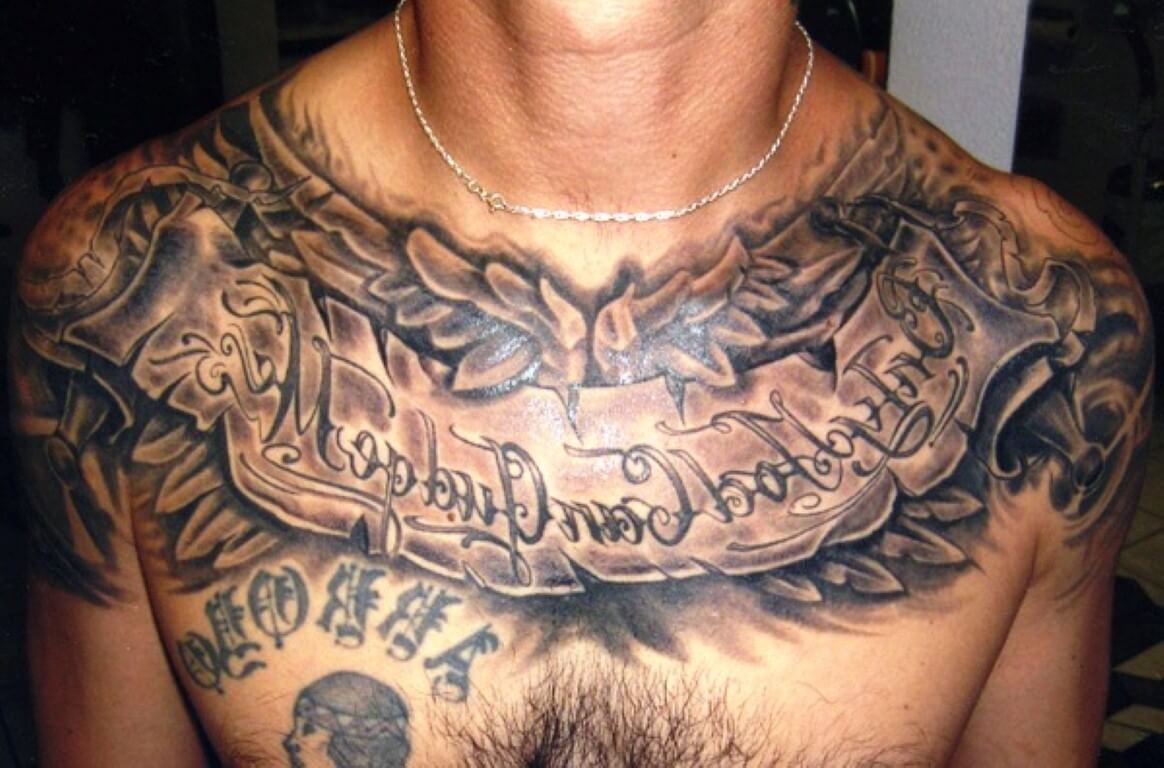 Top 10 Detailed Chest Tattoos For Men Inkedceleb in size 1164 X 768