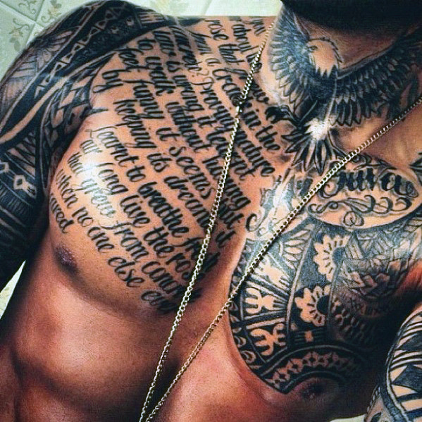 Top 90 Best Chest Tattoos For Men Manly Designs And Ideas regarding sizing 599 X 599
