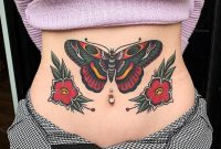 Traditional Butterfly Tattoo On Stomach Butterfly Tattoo Ideas pertaining to dimensions 1080 X 1350