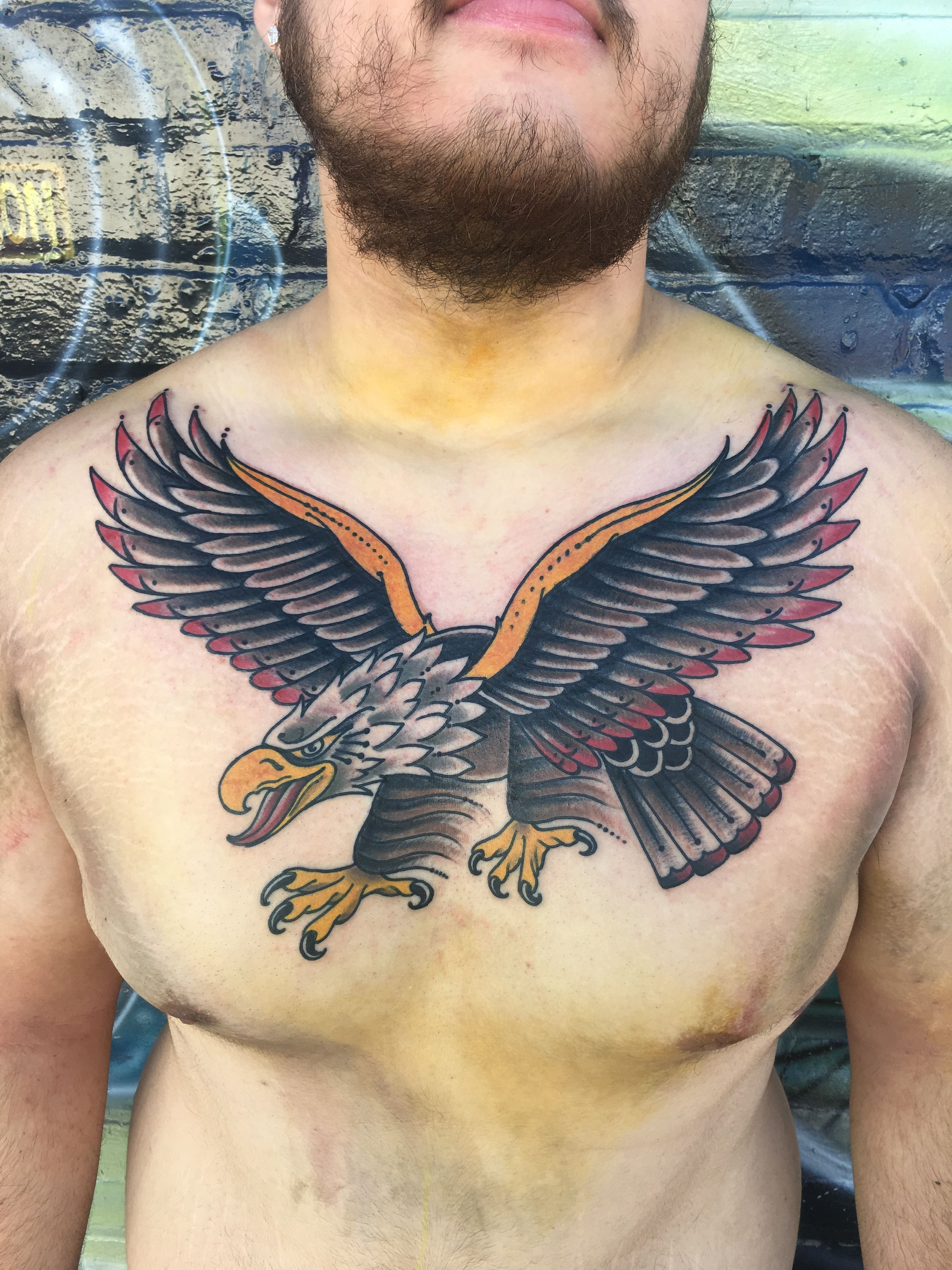 Traditional Chest Eagle Tattoo Rio Vandivier Eagle Tattoo Chest throughout dimensions 3024 X 4032