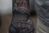 Treasure Chest Tattoo Nautical Hand Tattoos For Guys Hand with regard to measurements 1070 X 1338