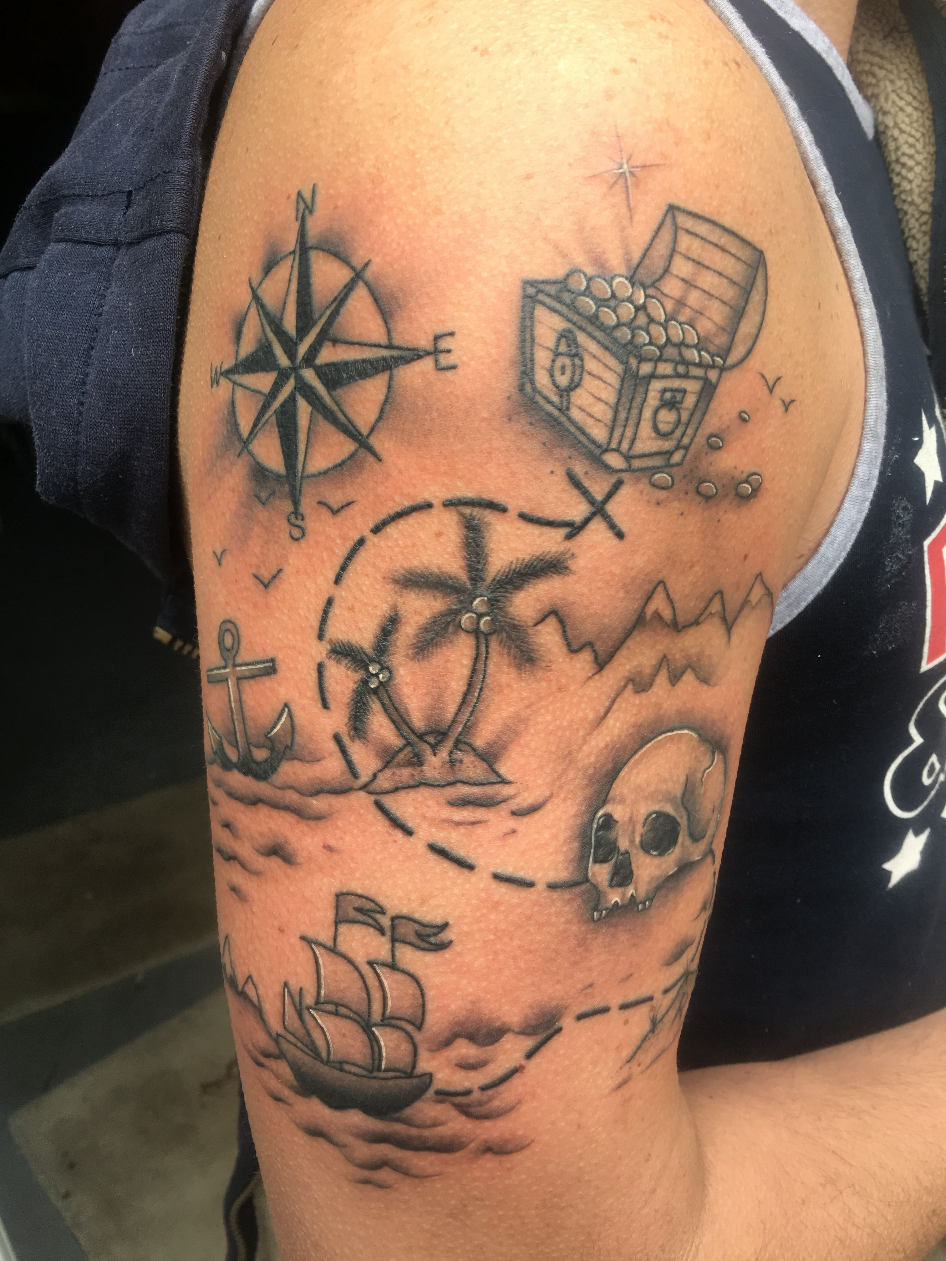 Treasure Map Tattoo Tattoo Map Tattoos Tattoos Treasure Maps in sizing 3024 X 4032