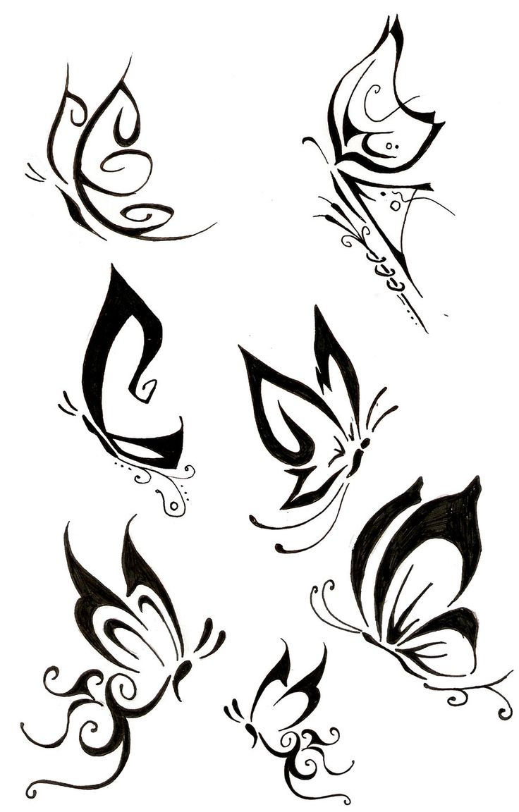 Tribal Butterflies Tattoos Designs in sizing 736 X 1152