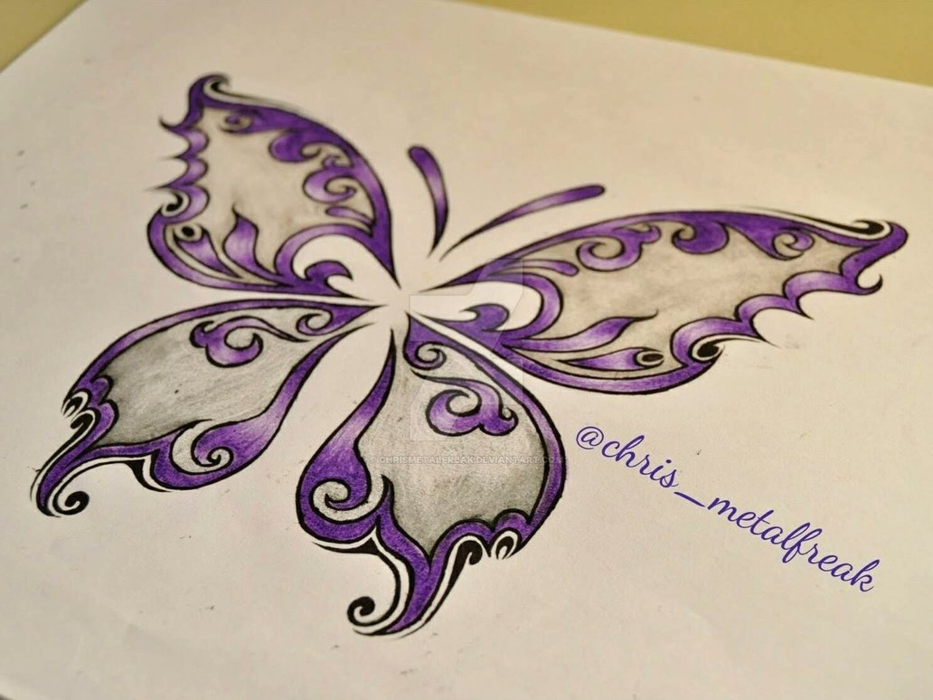 Tribal Butterfly Tattoo Design Chrismetalfreak On Deviantart within sizing 1032 X 774