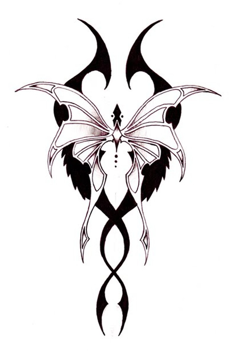 Tribal Butterfly Tattoo Designs 4 Tattoos Book 65000 Tattoos regarding proportions 800 X 1184