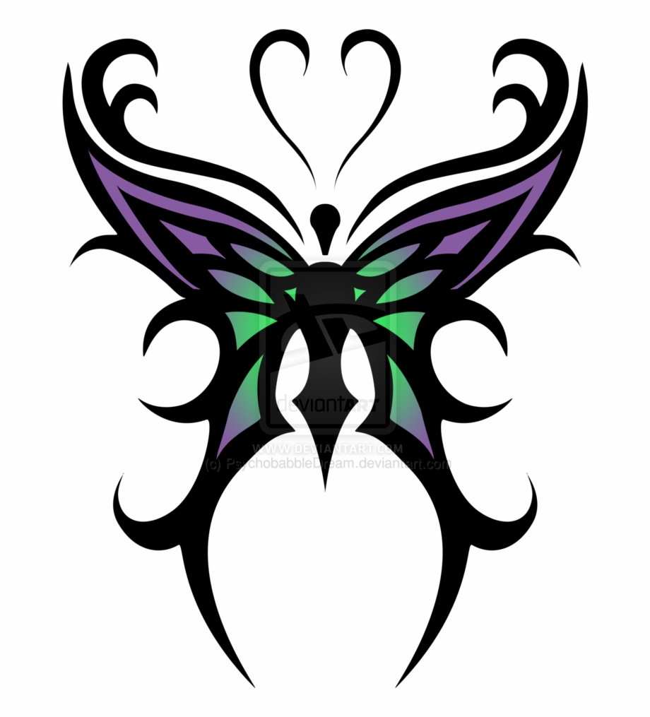 Tribal Butterfly Tattoo Designs Transparent Png Download For Free in dimensions 920 X 1015