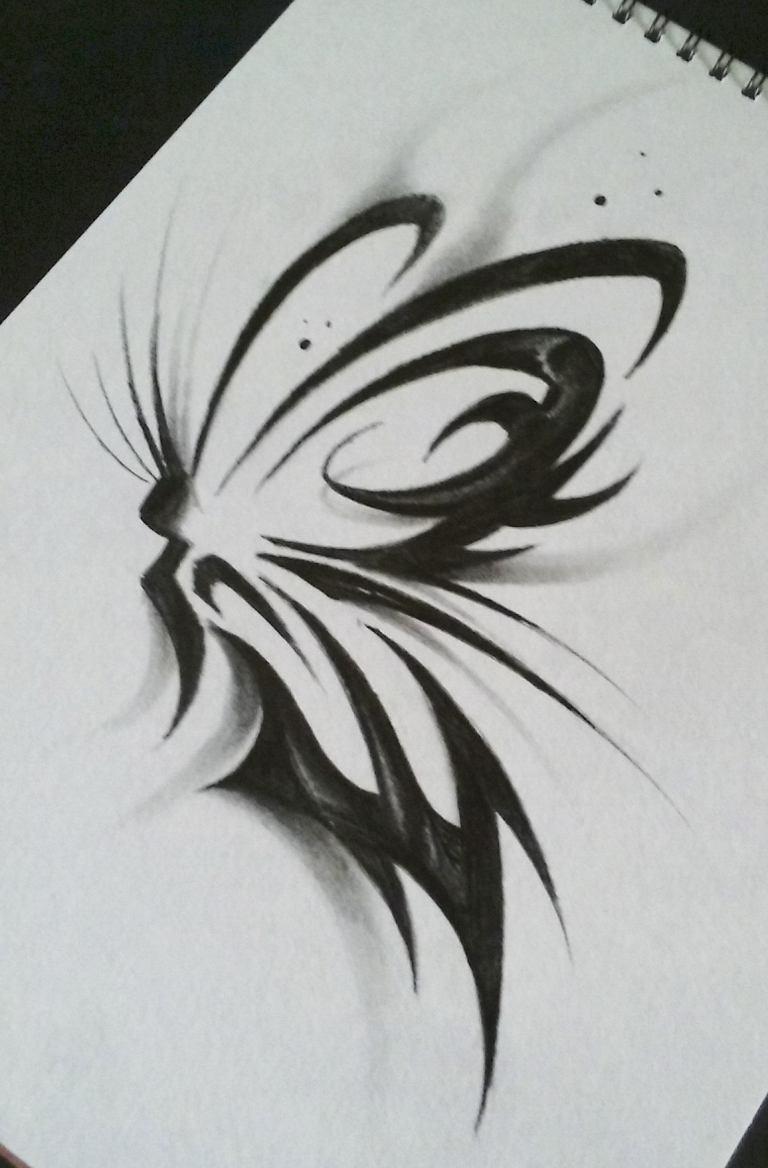 Tribal Butterfly Tattoo Jkart1 Watch Traditional Art Body Art inside size 768 X 1168