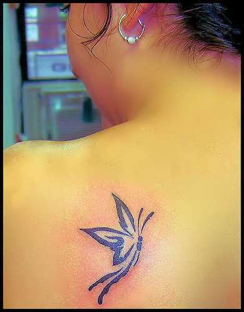 Tribal Butterfly Tattoo On Shoulder Back Tattoos Book 65000 throughout size 800 X 1023