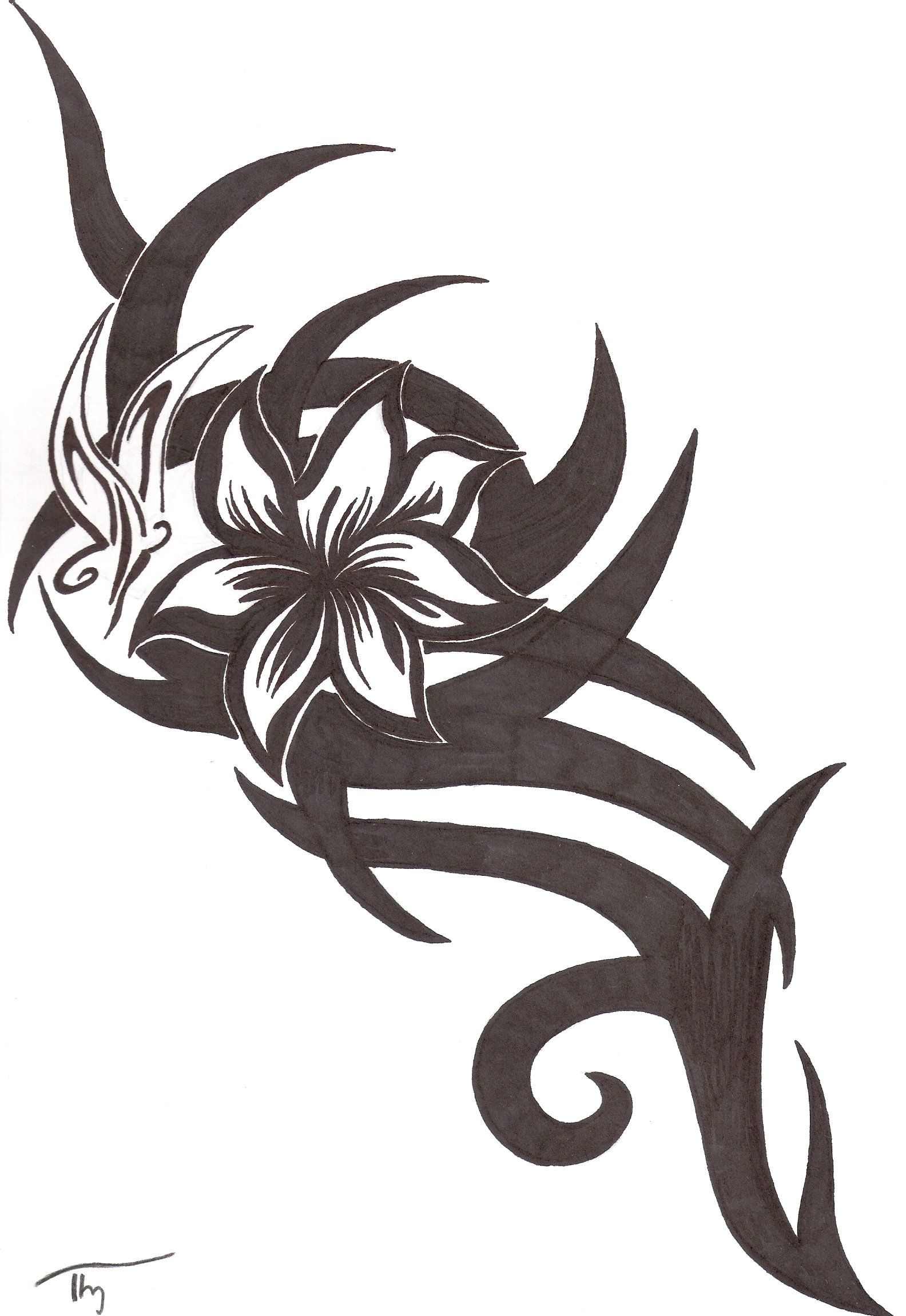 Tribal Butterfly Tattoos Tribal Flowerbutterfly Tattoo for dimensions 1584 X 2302