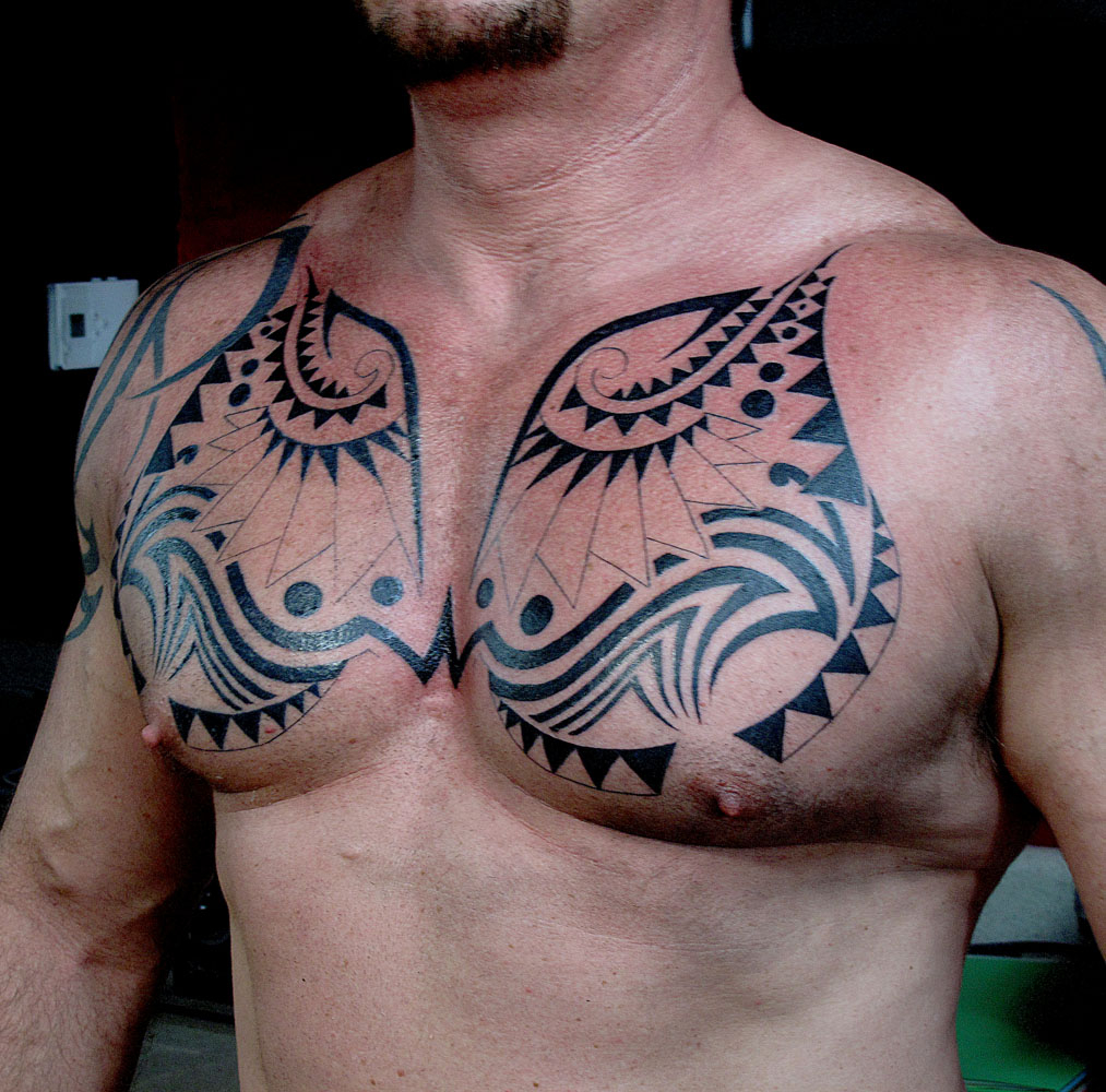 Tribal Chest Tattoos Designs Ideas And Meaning Tattoos For You regarding measurements 1013 X 1000