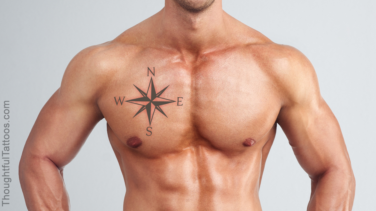 Truly Awesome Nautical Star Tattoos To Sport On The Chest for size 1280 X 720