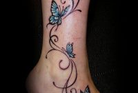 Unique Butterfly Tattoo 2 Butterfly Ankle Tattoo On Tattoochief throughout measurements 764 X 1046