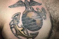 Usmc Chest Tattoo Gold Metal Looking Usmc Tattoo Sneak Peeks for proportions 1080 X 1080