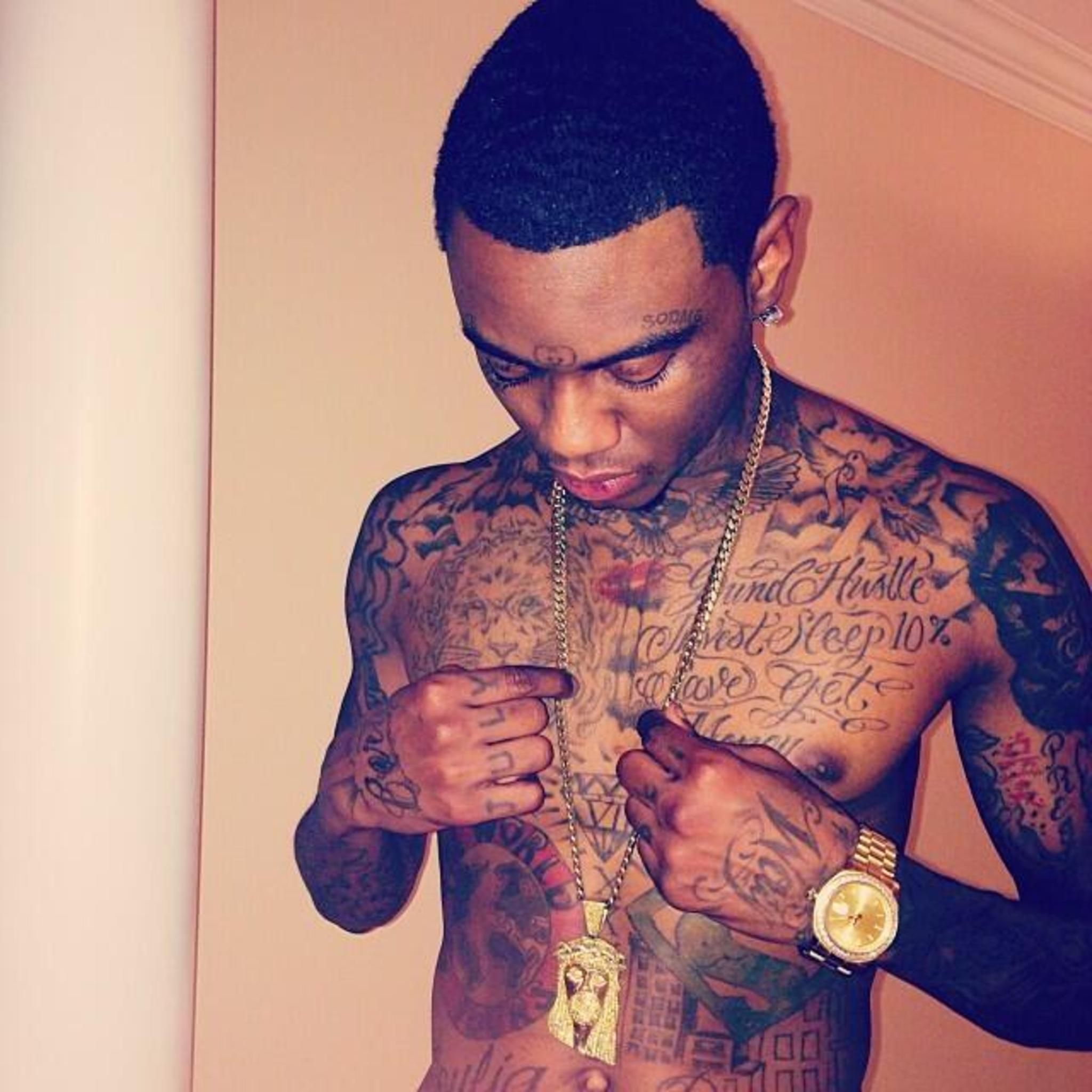 Want That Kiss Tattoo Thats On His Chest Music Soulja Boy Boys for sizing 2048 X 2048