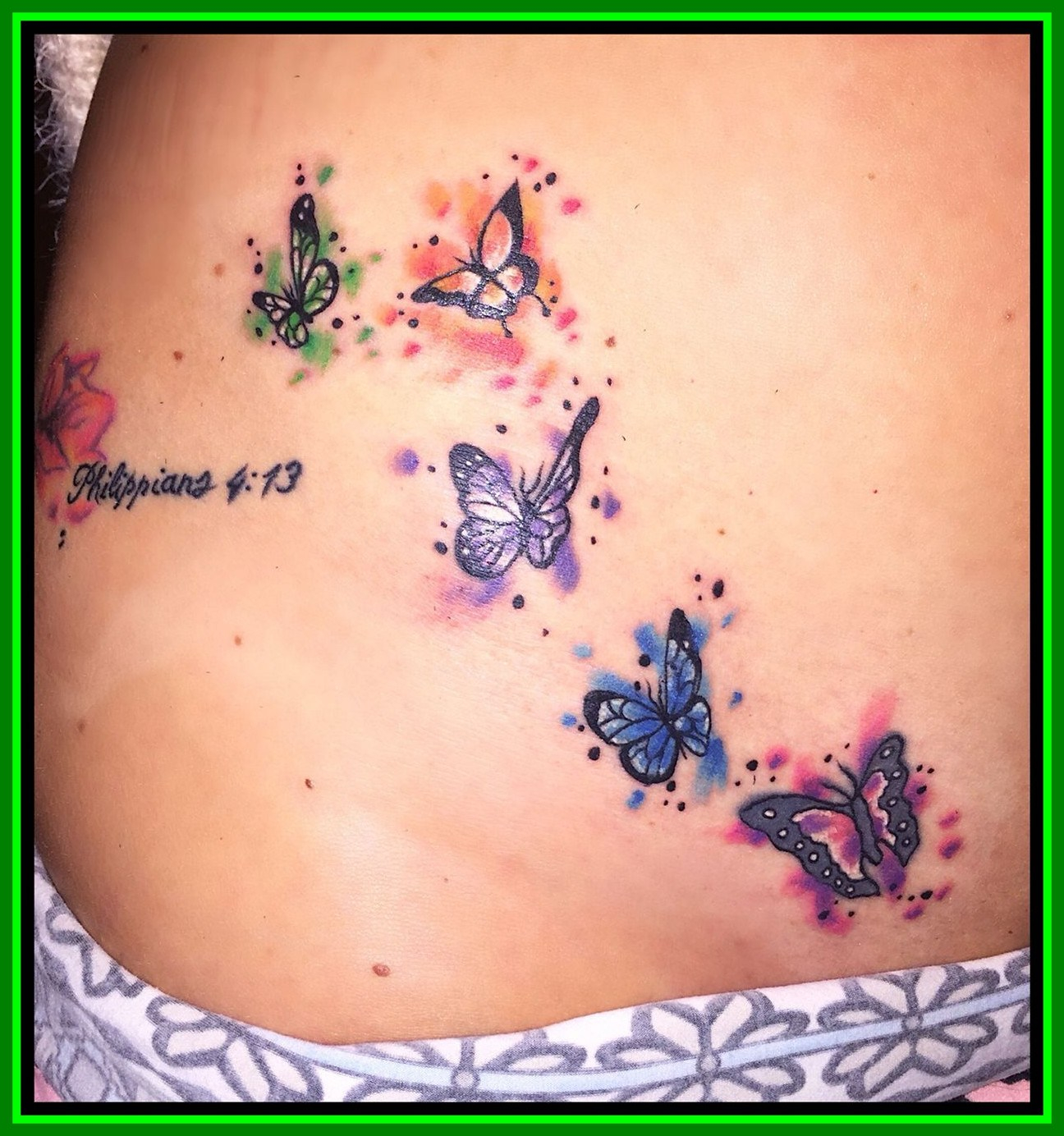 Watercolor Butterfly Tattoo At Paintingvalley Explore regarding measurements 1296 X 1384