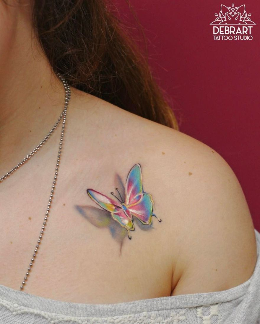 Watercolor Butterfly Tattoo Kickass Things for sizing 880 X 1099