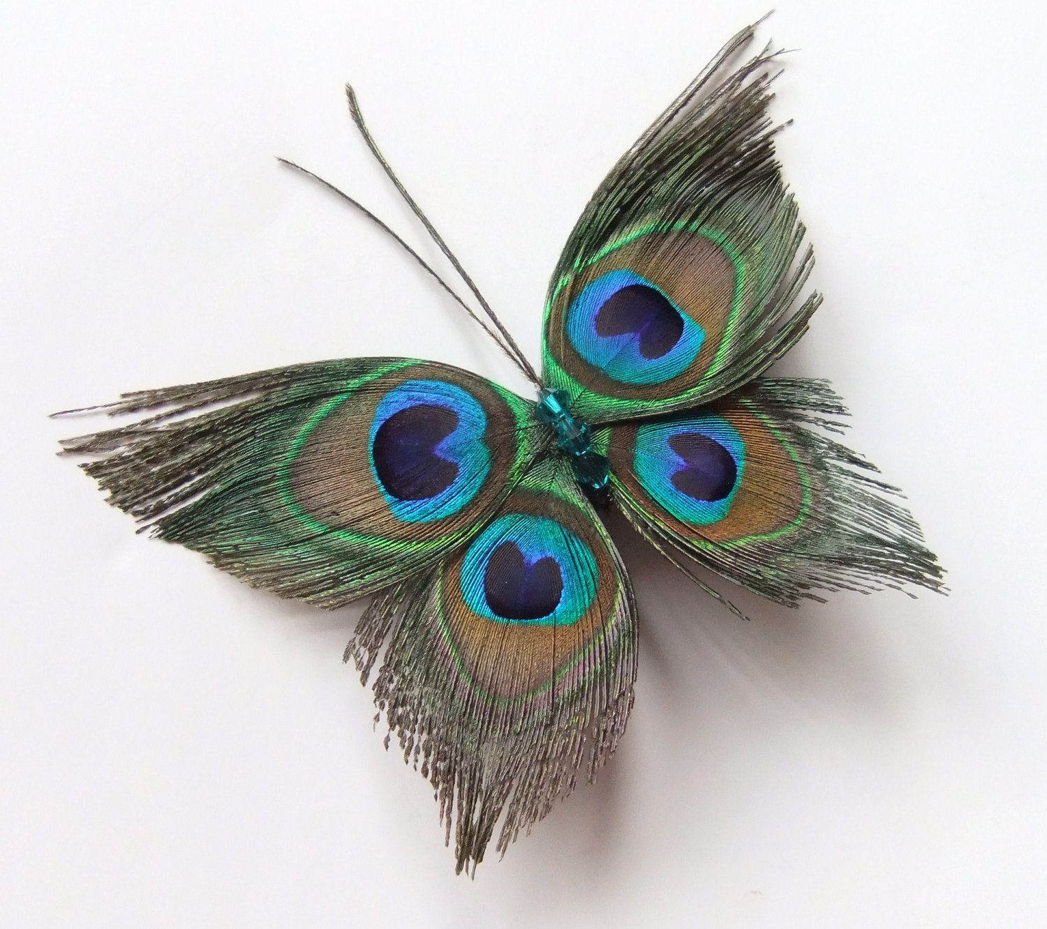 Weddings With Peacock Feathers Butterfly Peacock Wedding Hair Clip within sizing 1500 X 1332