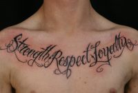 Words Tattoos On Chest Feed My Addiction Loyalty Tattoo Chest with regard to proportions 1803 X 1081