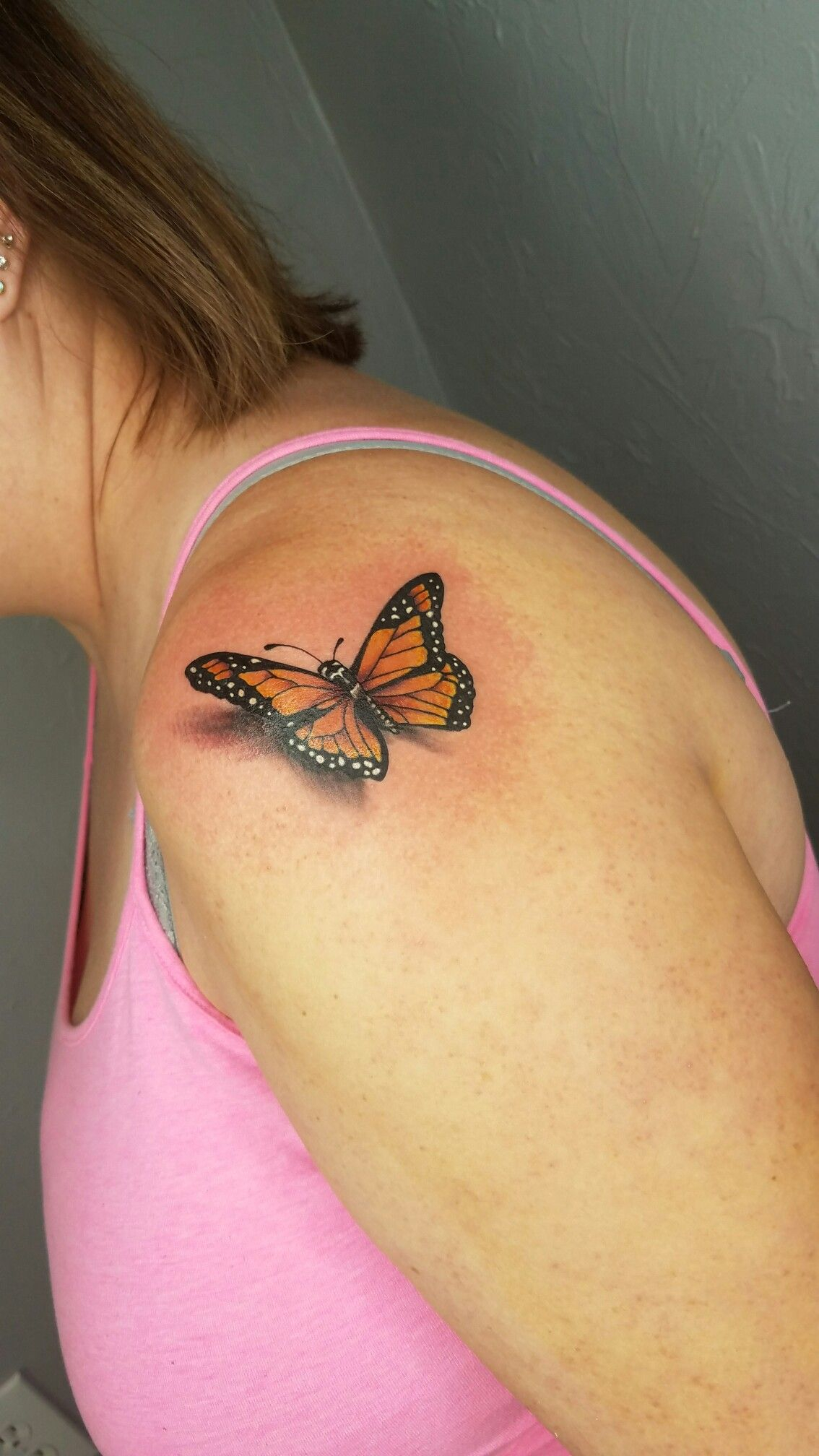 Wwwinkinktat Beautiful Monarch Realistic Butterfly Tattoo On within dimensions 1134 X 2016