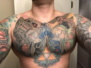 Zelda Chest Plate Finished Done Tim Derose At Goodkind Tattoo for size 3088 X 2320